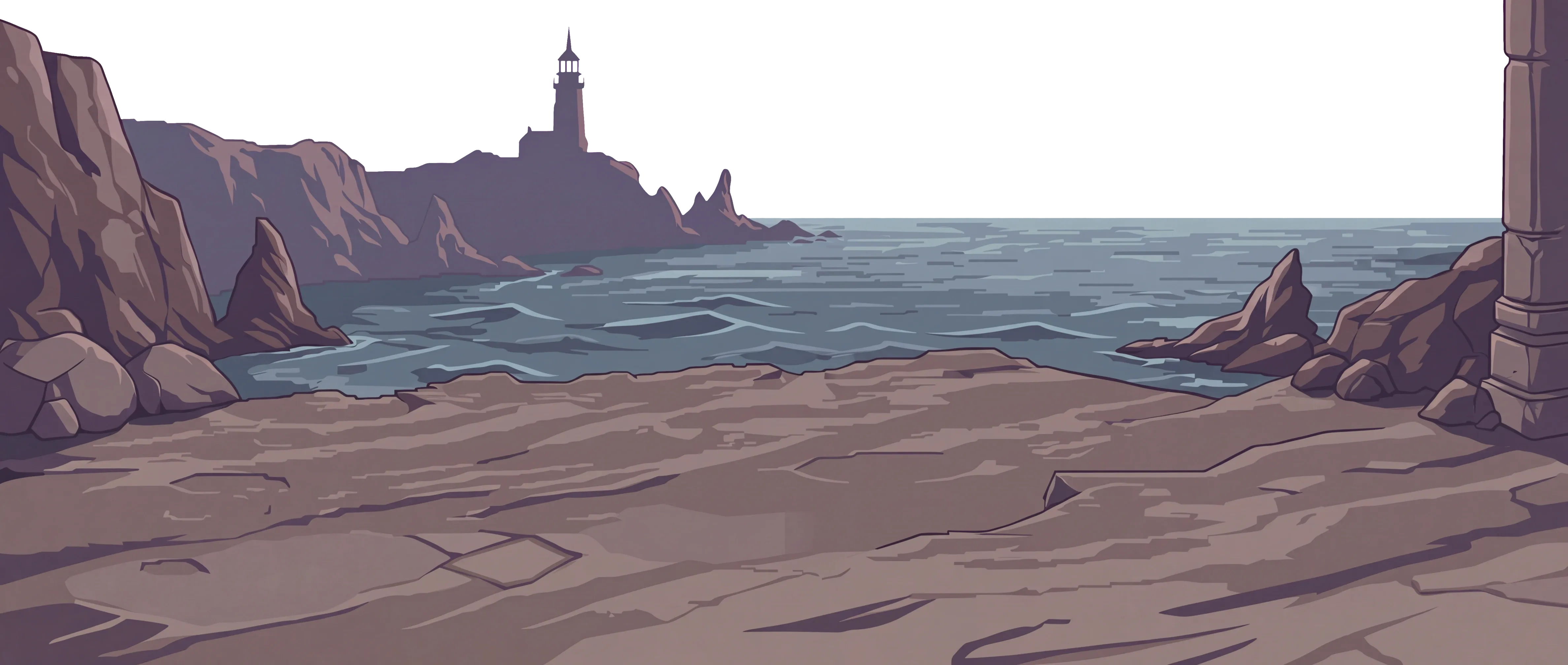 Lighthouse Cove, a landscape in the Reach